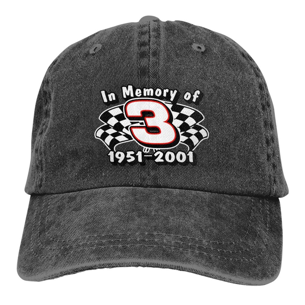 Dale Earnhardt Sr #3 Baseball Cap Mens Woman's Adjustable Baseball Cap Washable Trucker Cap Black