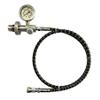 Aopkeo Paintball PCP Airsoft Tank G5/8(5/8BSPP) DIN Fill Station Filling Connector HPA Diving Scuba Refill Stations with 37Inches Hose view 2