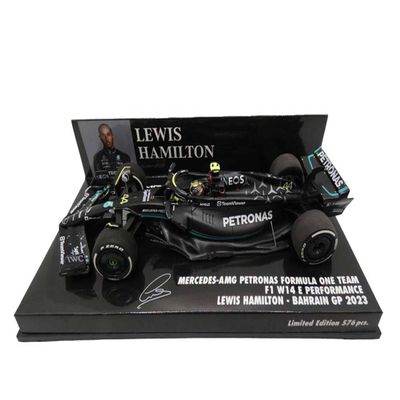 Minichamps Mercedes-AMG Petronas F1 Team F1 W14 E Performance #44 Bahrain GP 2023-1:43, Black