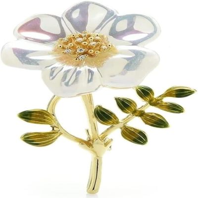 IBDRYKK Brooch Brooch Women Brooch Pin Ladies Fashion Accessories Flower Brooch Ladies Flower Party Brooch Cardigan Jacket Coat Brooch Rhinestone