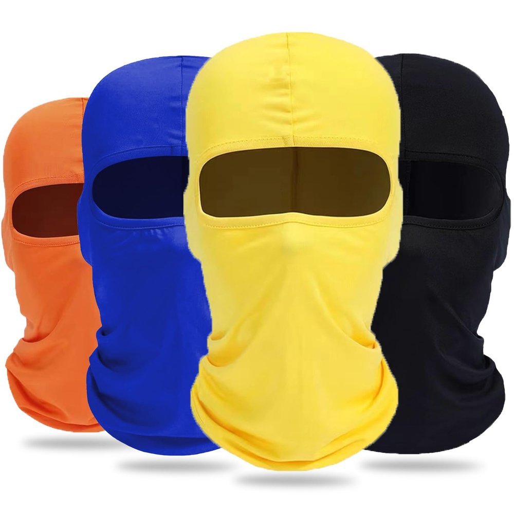 Ezovino 4 Pack Balaclava Ski Face Mask for Men Women,Cooling Neck Gaiter Full Head Mask Face Cover