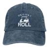 ETSDJ This is How I Roll Golf Cart Baseball Cap Man's Woman's Adjustable Caps Washable Caps Navy Blue view 1