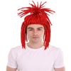 HPO Adult Men's Red Dreadlock Wig,Perfect for Halloween,Flame-retardant Synthetic Fiber view 1