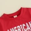 0-3T 4th of July Baby Boy Outfit Amacian T Shirt Tees Tops Stars and Stripes Shorts Infant Toddle Summer Clothes (Red-Hunk, 18-24 Months) view 4