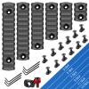 Bontok Single Picatinny Polymer Accessory Rail Set for 3 5 7 9 11 13 Slots with 13 T-Nuts & Screws, 6 Wrench- Rounded Corner-Polymer view 2