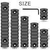 Bontok Single Picatinny Polymer Accessory Rail Set for 3 5 7 9 11 13 Slots with 13 T-Nuts & Screws, 6 Wrench- Rounded Corner-Polymer view 3
