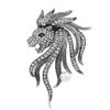 IBDRYKK Brooch Retro Literary Lion Brooch Pins Jewelry for Men, Cute Animal Brooches with Gift Boxes, Exquisite Clothing Accessories Pin rhinestone (Color : F) view 1