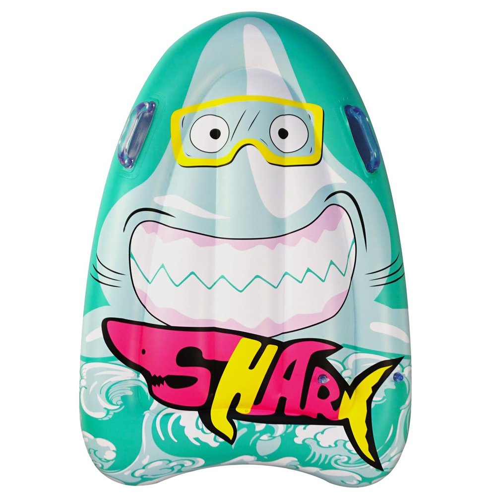 HOHQB Shark Inflatable Kickboard - Swim Ski Board for Kids and Adults Ideal for Pool Toys Swimming Training Board Water Slides & Beach Pool Floats Kids