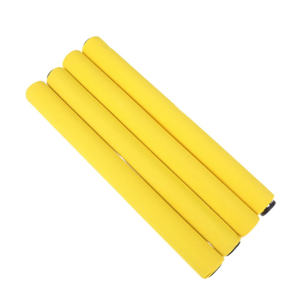SUPVOX 4pcs Non-Slip Relay Sticks with Sponge Cover for Racing Competitions Stainless Steel Running Baton for Outdoor Fitness and Track Events