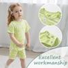 Zanie Kids Easter Girls Pajamas Short Sleeve Toddler Pjs Summer Clothes Sleepwear Sets Cotton Rabbit 5 6 Years Mint Green view 4