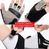 ANJMEICH Sports Gloves Men Fitness Women Equipment Training Gloves Anti-Slip Single Lever Cycling Half Finger Gloves Anti-Slip Abrasion Shock Absorption (Red) view 4