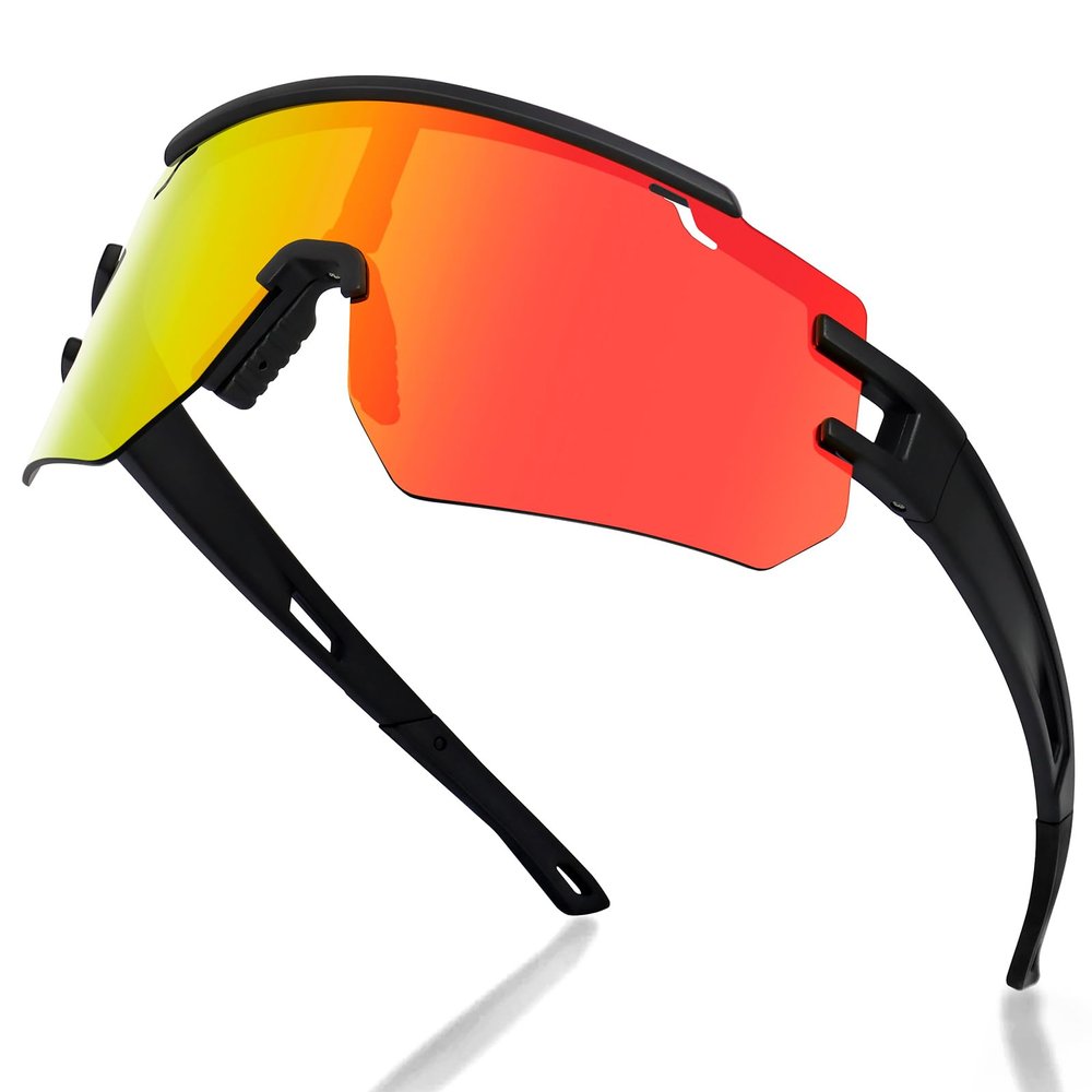 FMY Baseball Glasses Polarized Sports Sunglasses for Men Women, UV400 Protection for Cycling Running Softball Glasses
