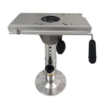 HSOKEW Boat Seat Pedestal, Fore & AFT Seat Slide with Locking Seat Mount Aluminum Adjustable Height from 13" to 19", Fit Most Boat Seat Mount 2 7/8-Inch Diameter Pedestal (Seat & Pedestal)