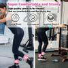 Anemeeoke Ankle Straps for Cable Machine 1Pair, Kickbacks Glute Workouts, Lower Body Exercises, Adjustable Leg Straps with Neoprene Padding Women -pink view 3
