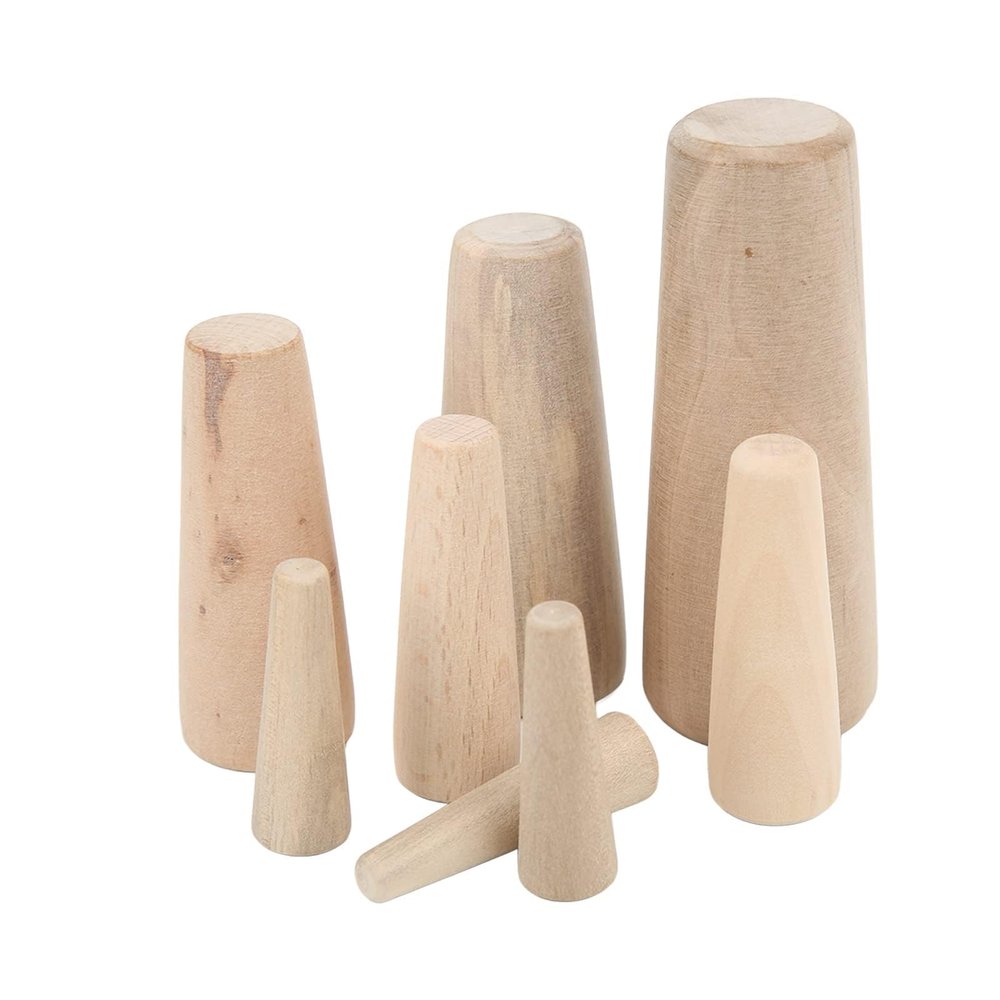 10Pcs Marine Thru-Hull Emergency Wood Plugs Kit - Tapered Conical Soft Wood Plugs for Boat, Yacht, Fishing Boat Leak Repair, Drain Stopper, Pocket Hole Plugs