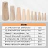 10Pcs Marine Thru-Hull Emergency Wood Plugs Kit - Tapered Conical Soft Wood Plugs for Boat, Yacht, Fishing Boat Leak Repair, Drain Stopper, Pocket Hole Plugs view 2