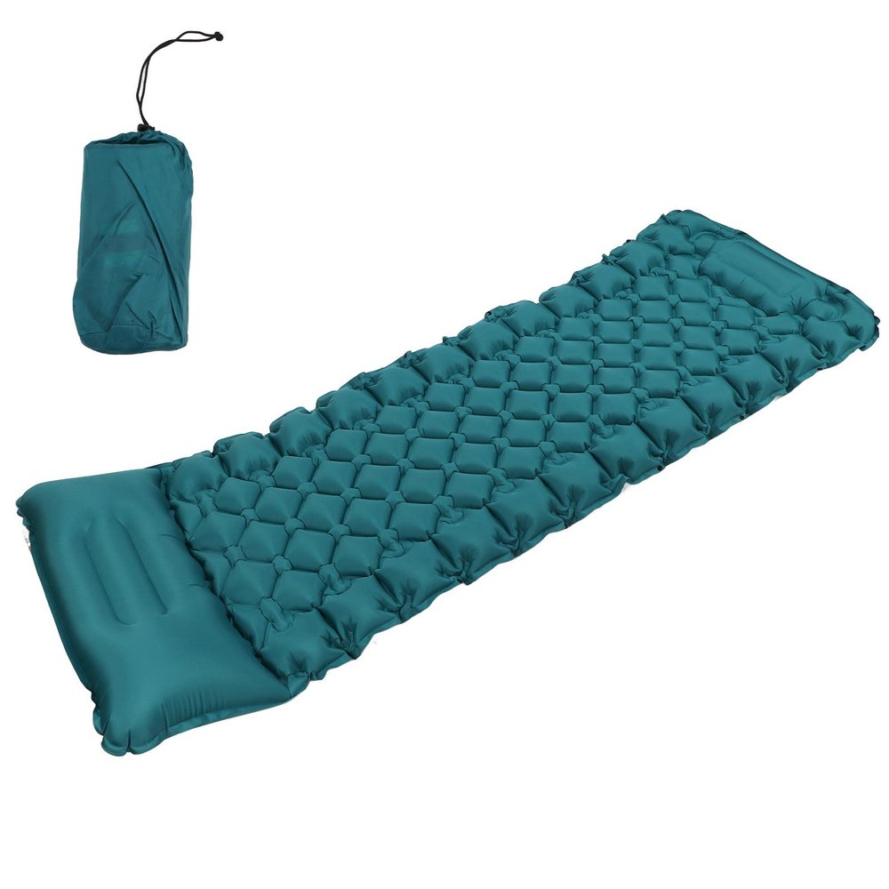 NSXAYIWE Camping Sleeping Pad, Ultralight Inflatable Sleeping air Mattress for Camping,Camping cot for Camping, Hiking - Airpad Bag,Compact & Lightweight Air Mattress(Blue)