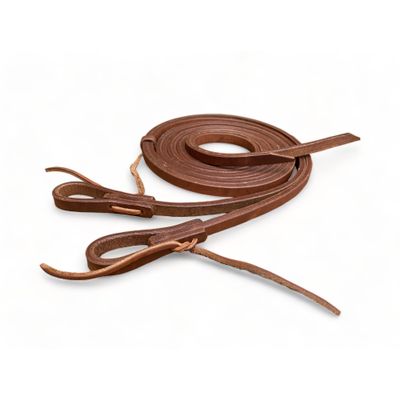 MOUSM 100% Real Genuine Argentina Cow leather Reins (8 feet Length, Oiled Harness, 5/8" inch width)