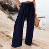 SHAOBGE Deals of The Day Day Prime Trendy Womens Warm Up Pants with Zipper White Wide Leg Sweatpants Jumpsuit for Women Formal Baggy Pants for Women Jogger Summer Sweatpants for Women Clearance view 4