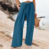 Deals of The Day Deals of The Day Trendy Slip On Bell Bottoms Maternity Pants Palazzo Black Dress Pants Women Petite Short Khaki Stretch Pants for Women Tailored Trousers for Women Clearance view 4