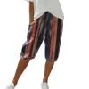 of Today Prime Clearance Amazon Warehouse Deals Trendy Cotton Summer Pants Women Dress Pants Skinny Leg Women Capri Pants for Women Dressy Casual Womens Viscose Pants Navy view 1