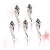 LIOOBO 5pcs Iron Plate Metal Sequin Fish-Shaped Lure Bait Simulation Fishing 12g Silver Color for Anglers view 4