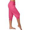 Deals of The Day Todays Daily Deals Trendy Cotton Stretch Pants for Women Striped High Waisted Pants for Women Women S Athletic Pants Indian Dress for Women Hot Pink view 2