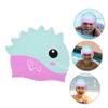 WHAMVOX Swim Cap for Boys and Girls and Adults Skid Design Comfortable Fit for Long Hair Cute Cartoon Style Swimming Hat for Women and Men for Pool and Bathing Activities view 4