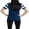 Calhoun NHL Womens Retro Varsity Short Sleeve Cotton V-Neck T-Shirt (New York Rangers, XX-Large) view 2