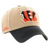 47 Men's Khaki/Black Cincinnati Bengals Dusted Sedgwick MVP Adjustable Hat