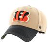 47 Men's Khaki/Black Cincinnati Bengals Dusted Sedgwick MVP Adjustable Hat view 2