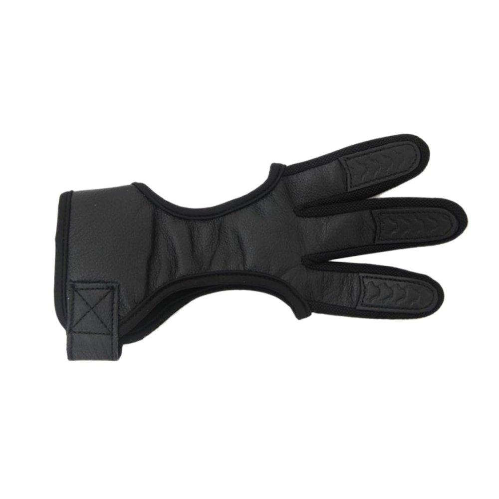 LIOOBO Women Gloves Longbow Protective Gear Three-Finger Tab Glove for Recurve Deer Hunting
