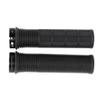 POPETPOP Microfiber Leather Bicycle Handle Grips Ergonomic Non-Slip Cycle Handle Cover for Mountain Biking Accessories Black Red view 1