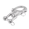 Pissente Heavy Duty Stainless Steel Swivel Snap Shackle, Made Out of 316 Stainless Steel, Quick Release Pin for Sailboat Spinnaker Halyard (128mm) view 1