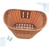 POPETPOP Retro Plastic Bike Basket Handlebar Bag Large Capacity Storage for Electric Bike Accessories view 3