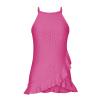 2024 Summer Tank Top for Women Loose Fit High Neck Sleeveless Halter Tops Pleated Eyelet Flowy Cami Shirts Blouses view 2