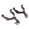 TANIQIACA Engraved Boots Spur with Vintage Pattern for Equestrian Equipment view 1