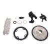 ZAWELIYOA7 Mountain Bike Groupset 10 Speed, 1x10 Shifter Derailleur Set Aluminum Flywheel Shift Kit with 1:1 Technology, Chain with 116L Section, 42T Cassette Tooth for Mountain view 1