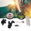 ZAWELIYOA7 Mountain Bike Groupset 10 Speed, 1x10 Shifter Derailleur Set Aluminum Flywheel Shift Kit with 1:1 Technology, Chain with 116L Section, 42T Cassette Tooth for Mountain view 2