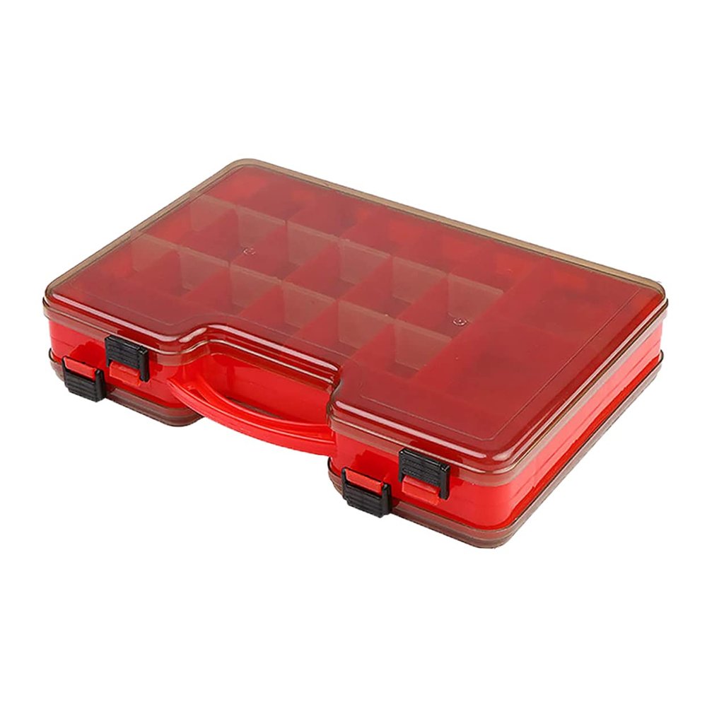 balacoo Portable Double Layer Fishing Tackle Case Lure Storage Box for Organizing Hooks and Baits Convenient and Practical Fishing Gear Organizer for Enthusiasts