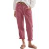 of Today Open Box Deals Trendy Patchwork Boho Pants Pantalones De Mujer Blancos Sweatpants Joggers Faux Suede Pants for Women Sport Pants for Womens Clearance Pink view 1
