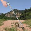 0.75M/1M/1.2M Snake Tongs, Professional Collapsible Stainless Steel Reptile Grabber Rattle Snake Catcher With Self Lockable Handle, Snake Grabber Wide Jaw Handling Tool For Snake Farmers ( Size : 1.2M view 3