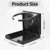 Foosball Table Cup Holder, Plastic Black Foosball Table Car External Coke Beverage Cup Rack Holder Stand Black Folding Drink Holder view 2