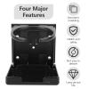 Foosball Table Cup Holder, Plastic Black Foosball Table Car External Coke Beverage Cup Rack Holder Stand Black Folding Drink Holder view 4