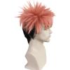 HUNIGIR Itadori Yuji Wig Pink Black Anime Wig Short Pink Mens Cosplay Hair Heat Resistant Synthetic Halloween Costume view 3