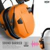 Savior Equipment Apollo Electronic Earmuffs Ear Protection For Shooting w/Soft Gel Ear Pads & Padded Headband, Orange view 2