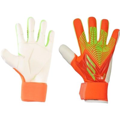 GJPWAKWM Spider-Man Soccer Goalkeeper Gloves Goalie Training Gloves Strong Grip Anti-Slip and Breathable for Adults and Children (Orange,8)