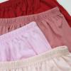 XWSM 4PCS Middle Elderly Women's Shorts Underwear Boxer Briefs Panties Soft Cotton High Waisted Plus Size Home Underpants (Color : 4pcs Red, Size : XXL/XX-Large) view 3