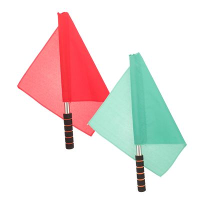 SUPVOX Complete Set of Referee Flags 2pcs Soccer Referee Flags Strong Structure for Training Matches