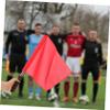 SUPVOX Complete Set of Referee Flags 2pcs Soccer Referee Flags Strong Structure for Training Matches view 2